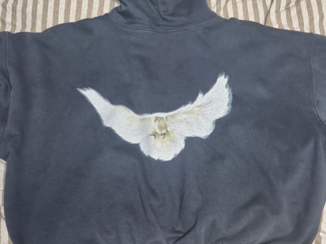 [S] 이지갭 도브 후드 워시드 블랙 판매합니다. 상품이미지5