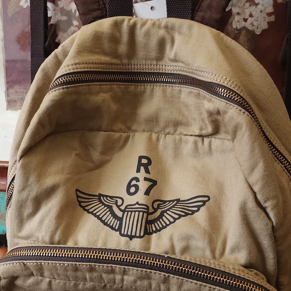 폴로 데님앤서플라이 밀리터리 백팩 캔버스 레더 백팩 상품이미지4