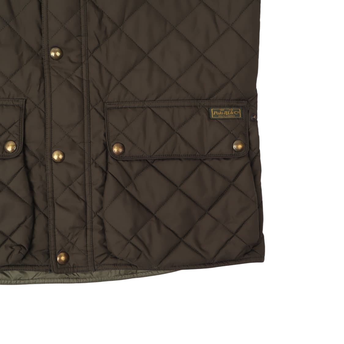 폴로 랄프로렌 카키 코듀로이 퀄팅 베스트 상품이미지4