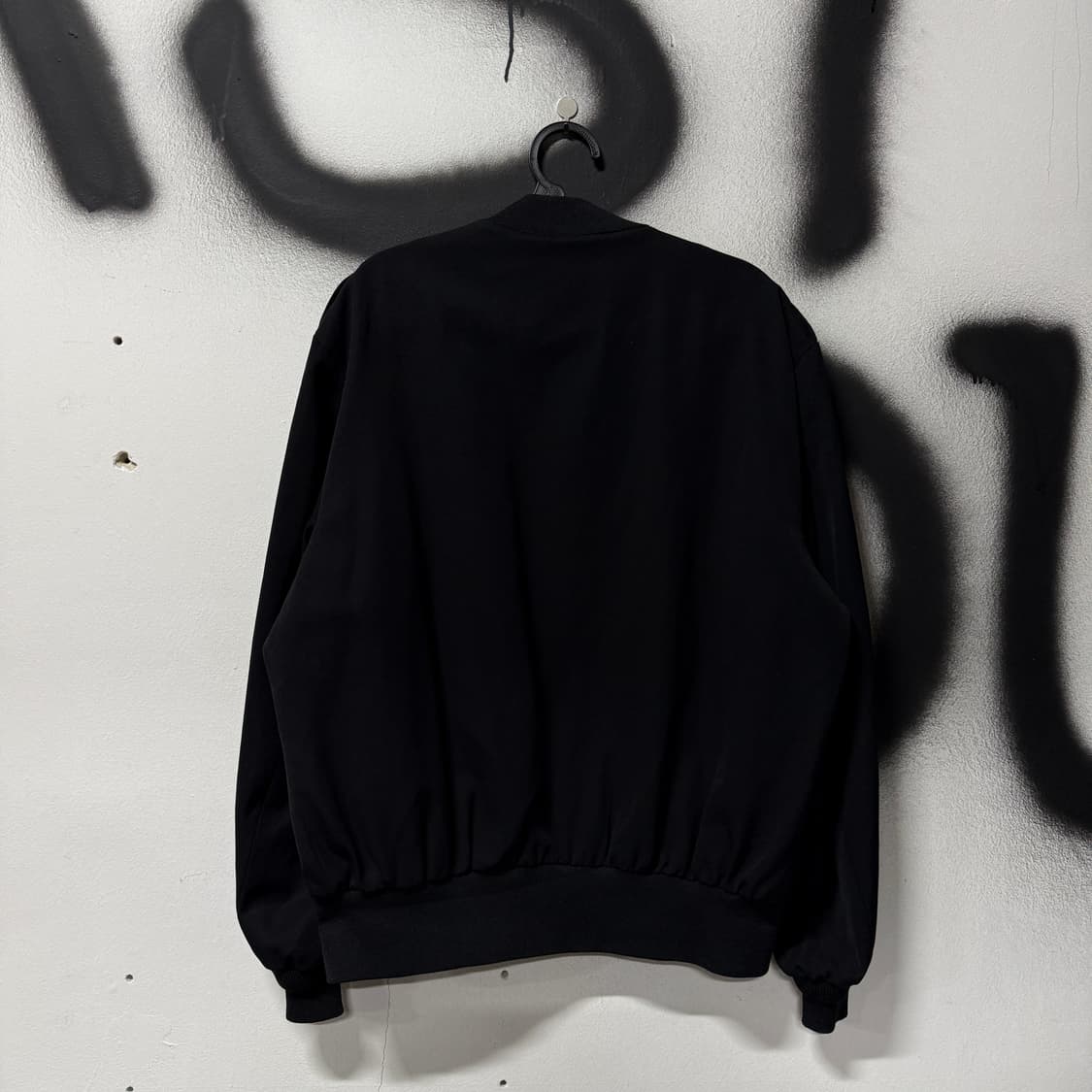 VTG 빈티지 빅사이즈 올블랙 집업 블루종 자켓 상품이미지2