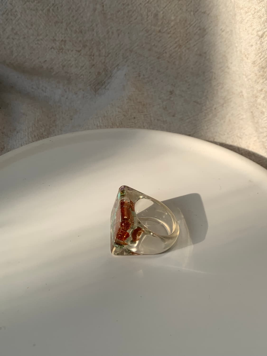 Square translucent ring 상품이미지2
