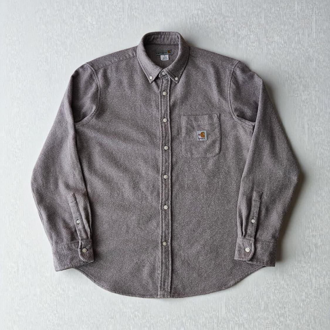 FR칼하트 기모 세미오버핏 긴팔셔츠 L 상품이미지1