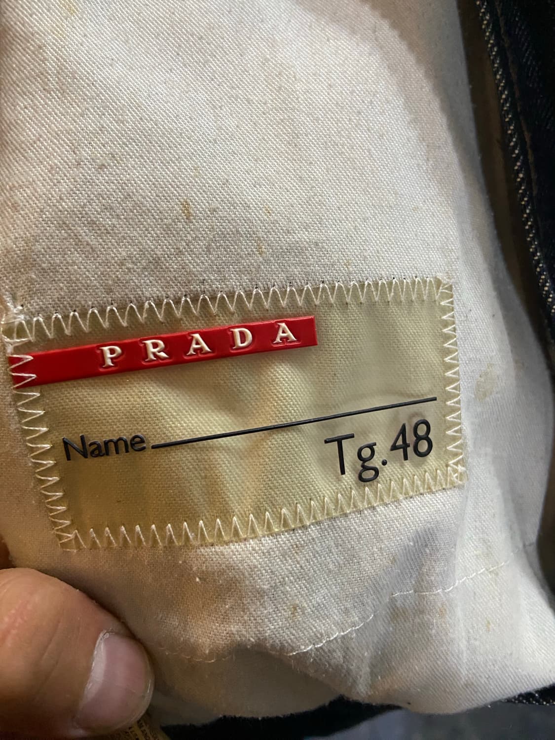 00s PRADA 프라다 스포츠 아카이브 리네아 로사 후드 데님 상품이미지9
