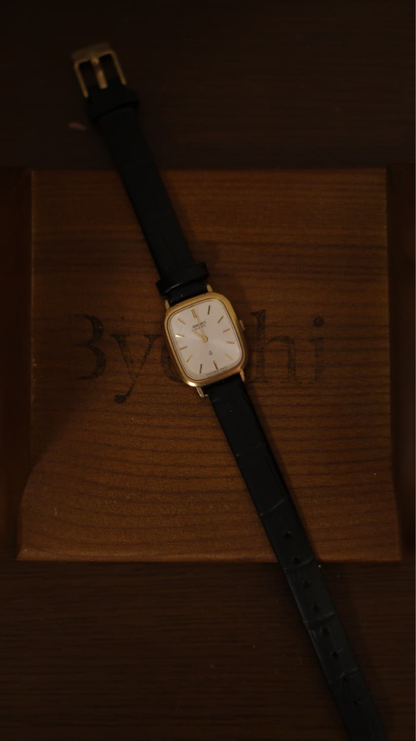 [Seiko] 세이코 미니멀 쿠션 케이스 골드 여성용 쿼츠 상품이미지1