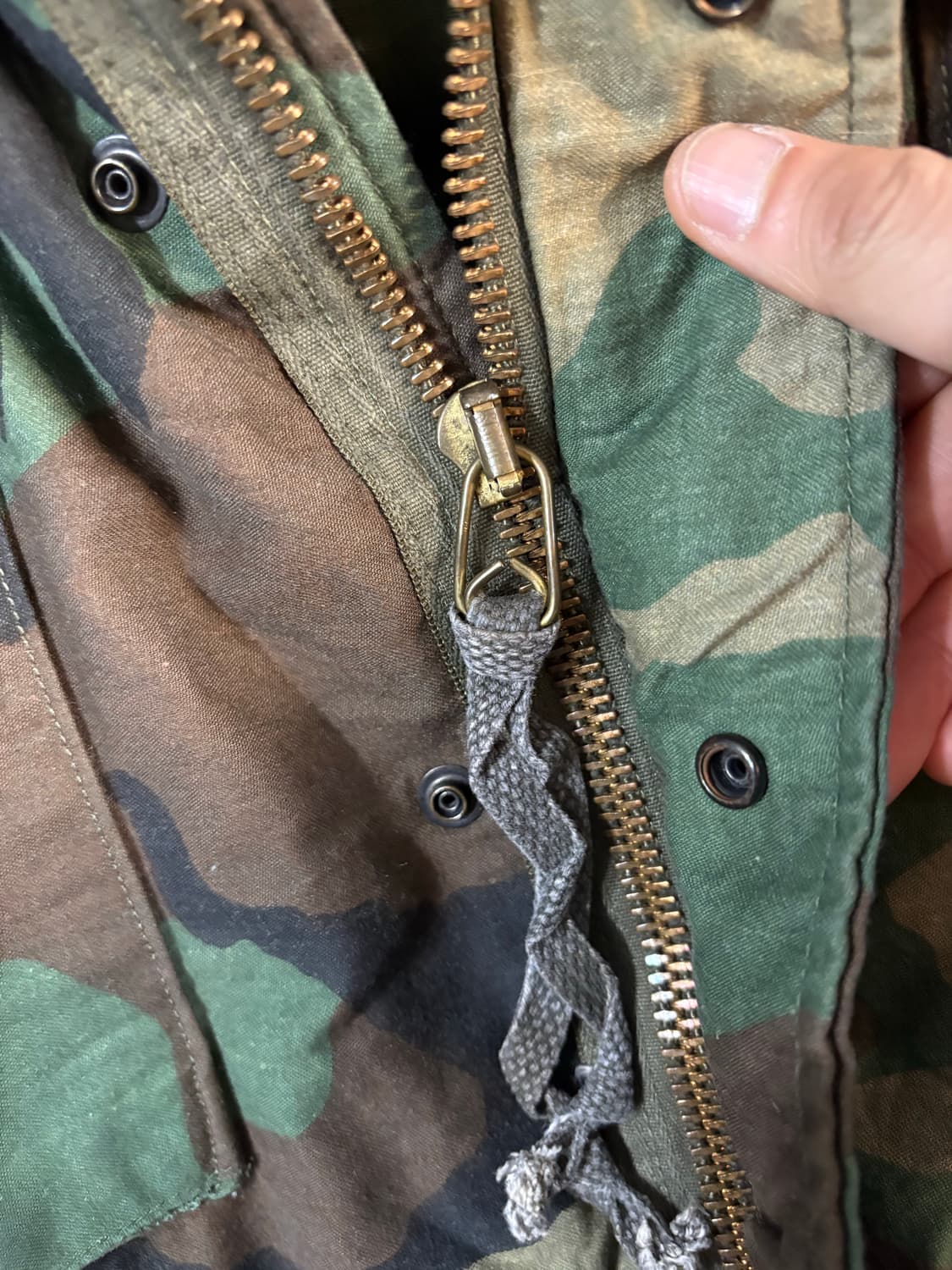 80‘s U.S Army Woodland Camo M-65 Field 상품이미지4