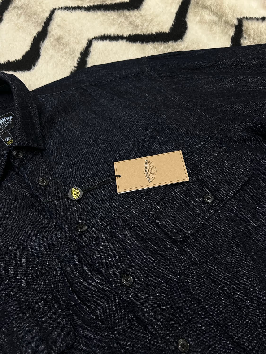 [XL]프리즘웍스 데님 오버사이즈 투포켓 셔츠/인디고 상품이미지1