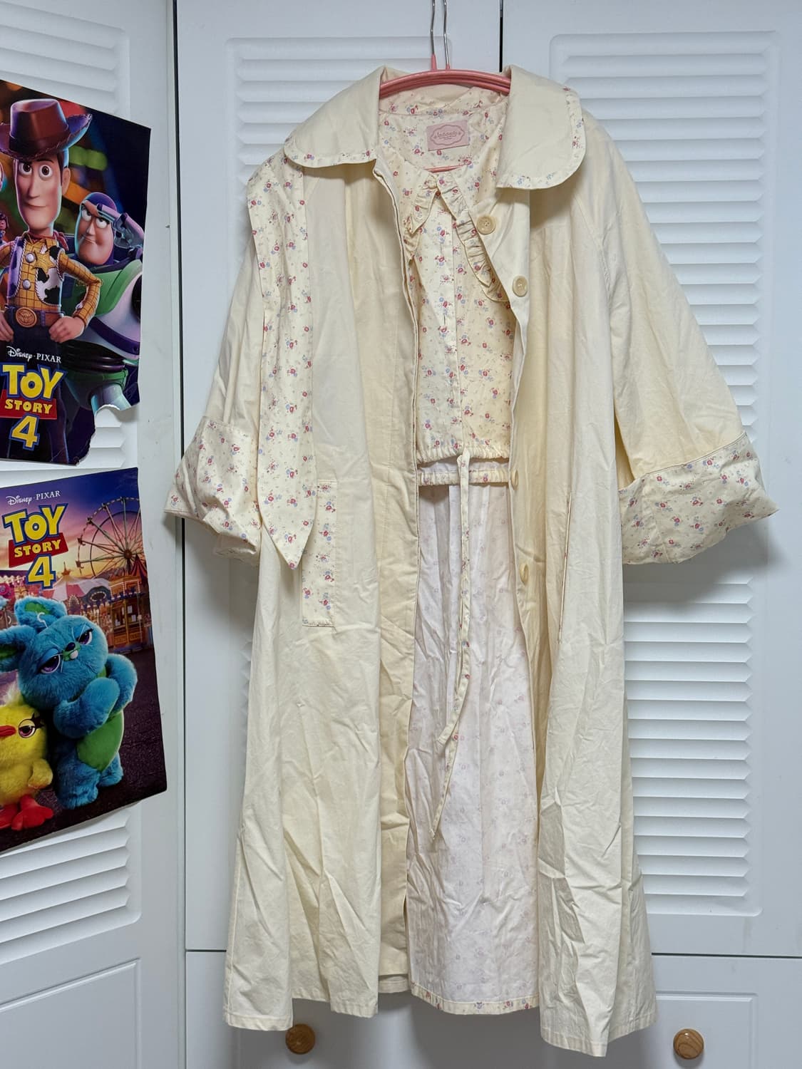 대장급 연한 둥근카라 버터색 코트 & 블라우스 세트 20만원에 급처! 상품이미지1