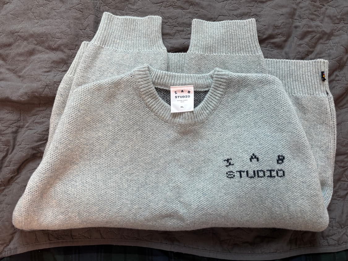 아이앱 스튜디오 니트 XL 스틸 블루 상품이미지2