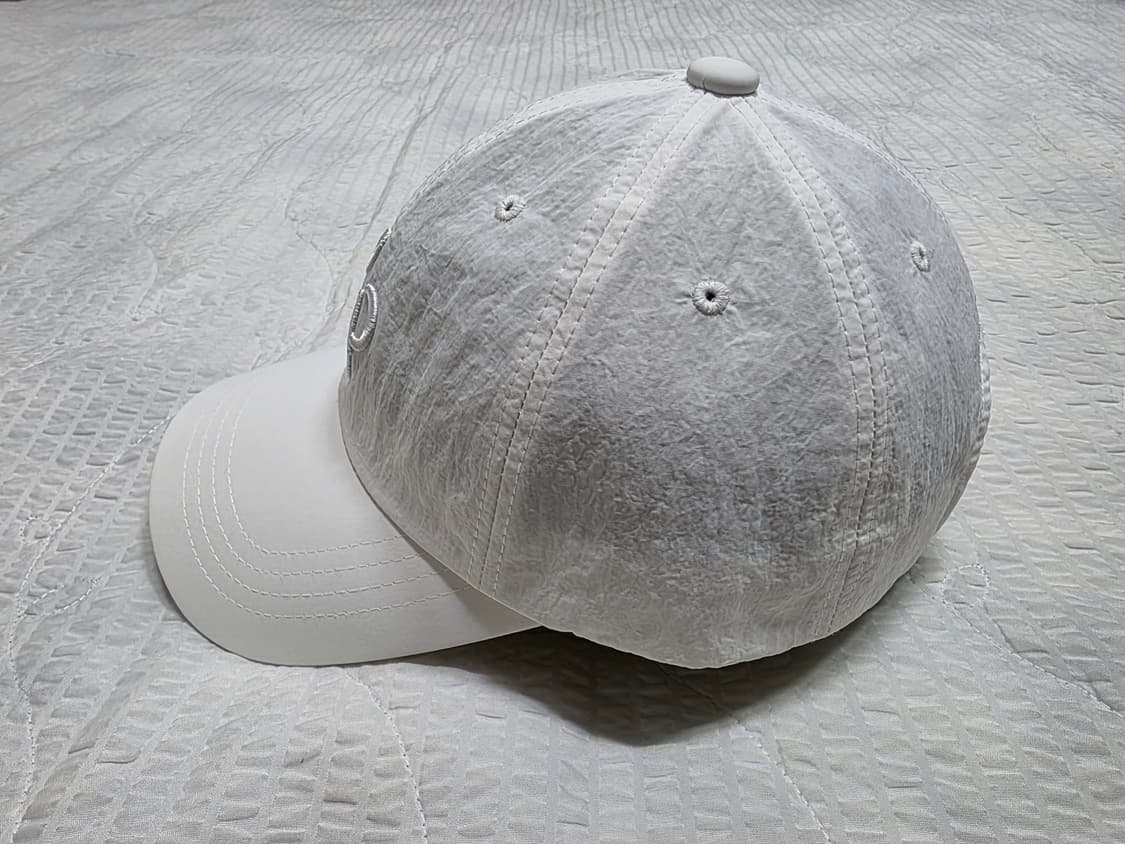 린에비뉴 LA 로고 나일론 볼캡 - 트리플 화이트 lin avenue 상품이미지4