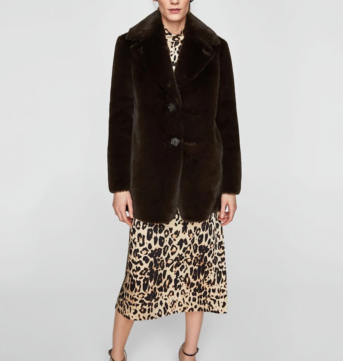 ZARA 자라 테디베어 퍼 자켓 상품이미지4