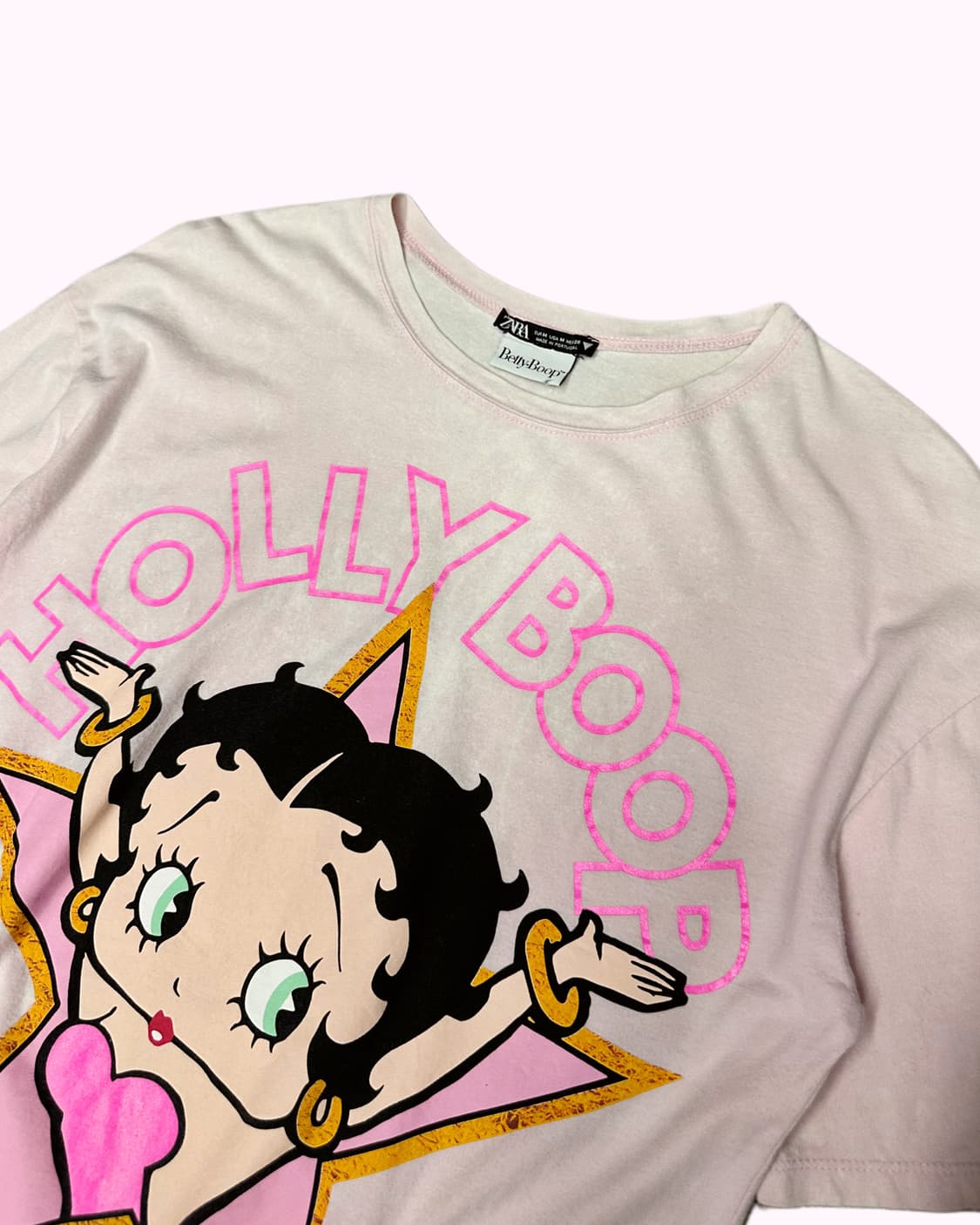 betty boob printing pink t-shirt 상품이미지2