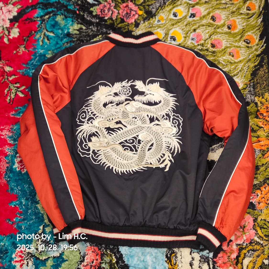 폴로 랄프로렌 바시티 용 자수 스카쟌 M 상품이미지2