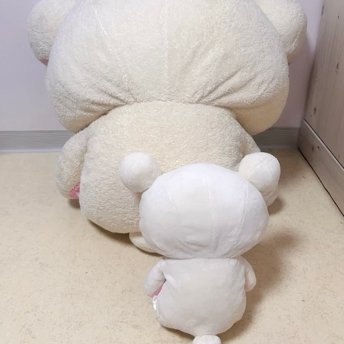 마지막 할인1/16,일괄)산엑스 100cm 장모 특대 코리락쿠마 후와 상품이미지5