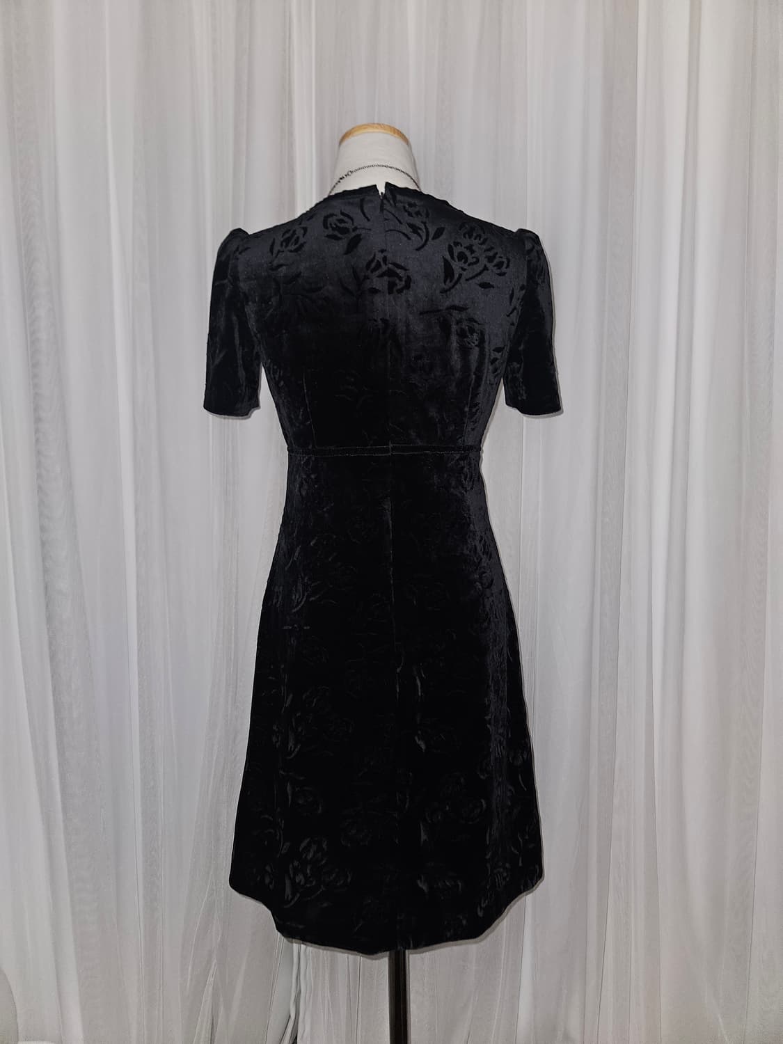 peyton place 로즈 패턴 벨벳 원피스 니혼진 공겜여주 히메갸루 상품이미지3