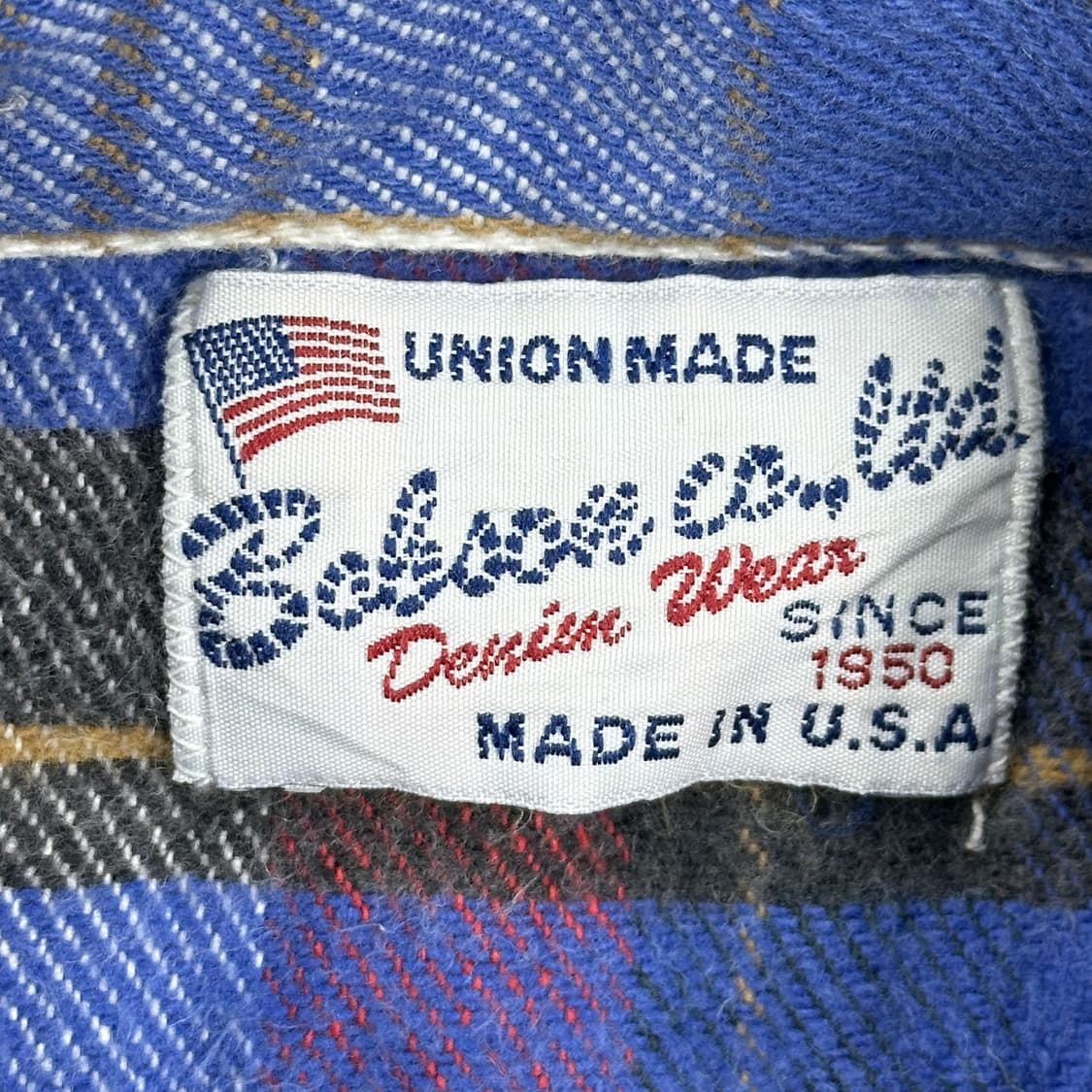 VTG 빈티지 USA 아메리칸 체크셔츠 (M) 상품이미지4