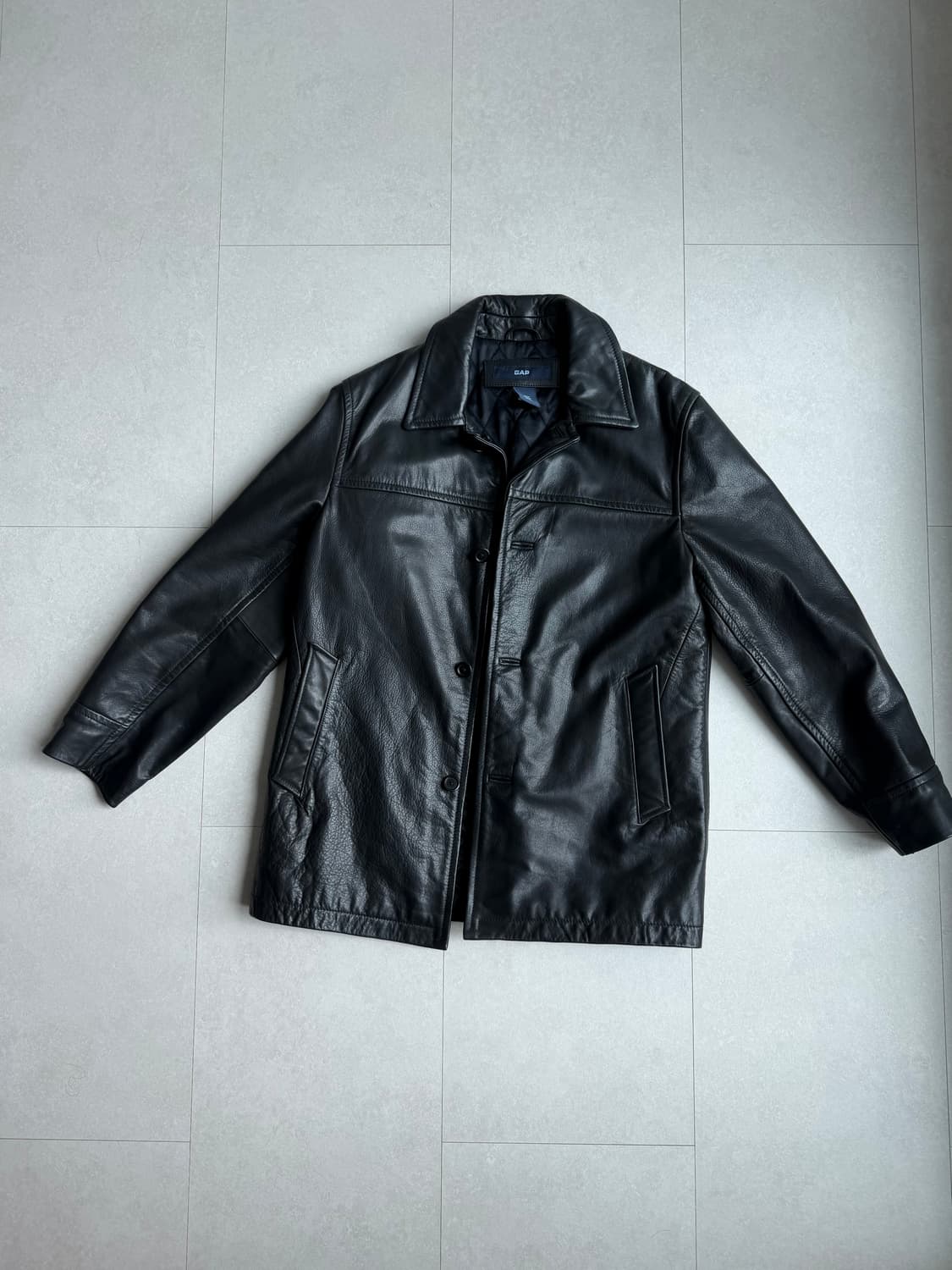 올드갭 갭 레더 카코트 M 사이즈 GAP 상품이미지1