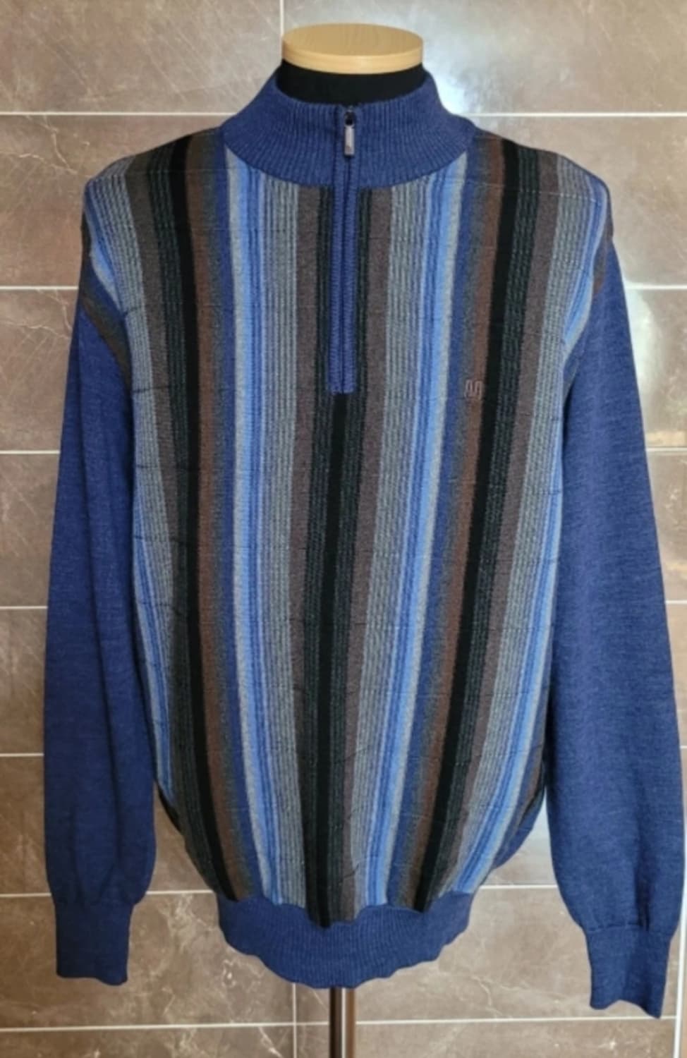 👔남성100사이즈👔maestro 반목 니트티(모100%) 상품이미지1