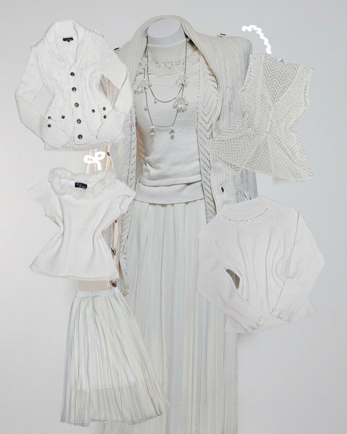 White mori fairy look style set 상품이미지9