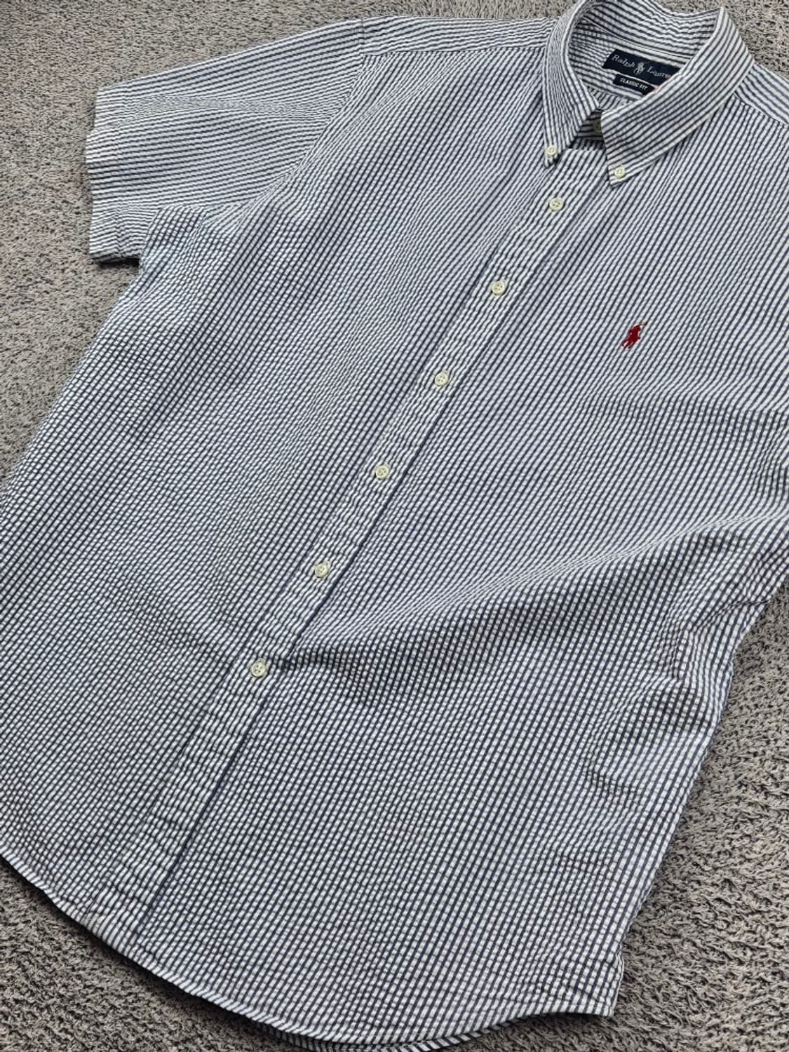 폴로랄프로렌 시어서커 스트라이프 반팔 셔츠 ( XL ) / 11854 상품이미지4