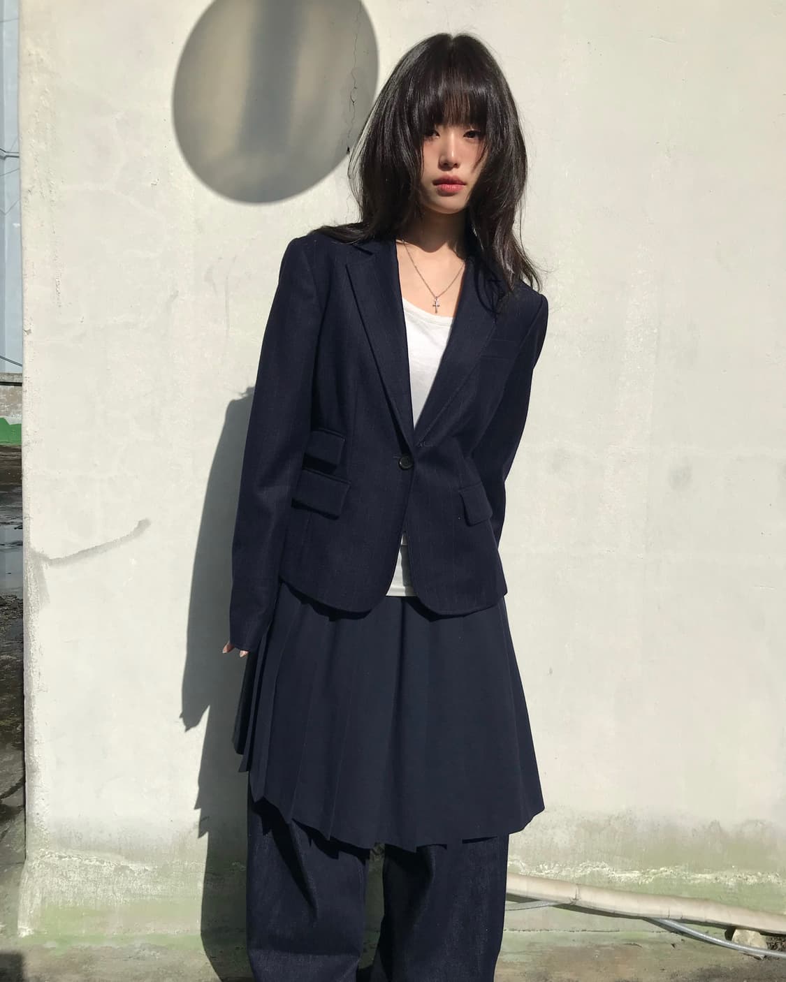 Aspesi 네이비 스트라이프 블레이저 상품이미지5