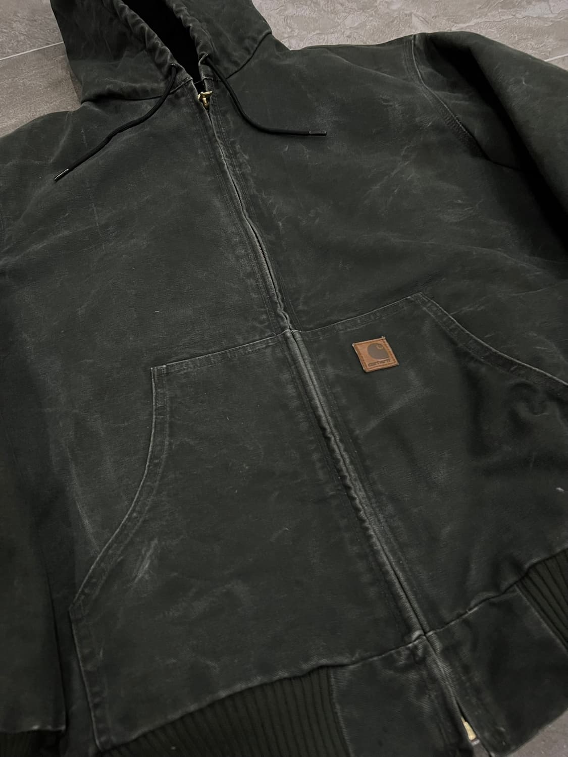 (L-TALL) 칼하트 후드 덕 액티브 자켓 J130  MOS  모스그린 상품이미지7