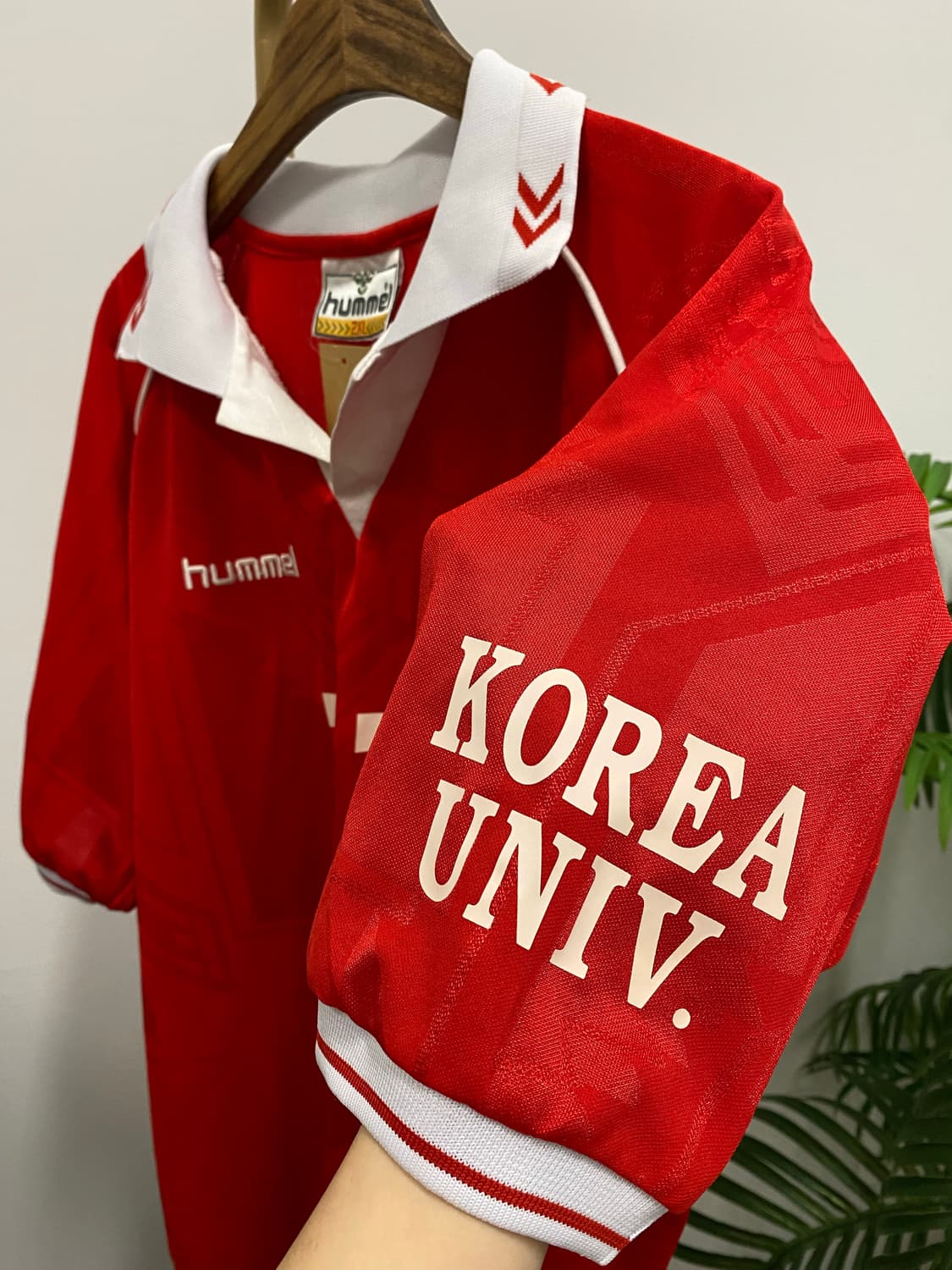 험멜 고려대학교 빈티지 레드 유니폼 상품이미지4