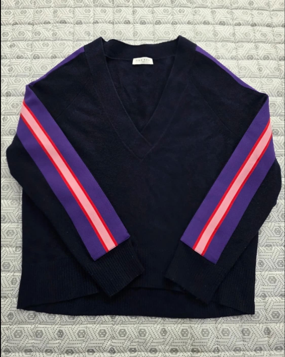 산드로 V넥 니트 울 캐시미어 니트 ~55반 상품이미지1