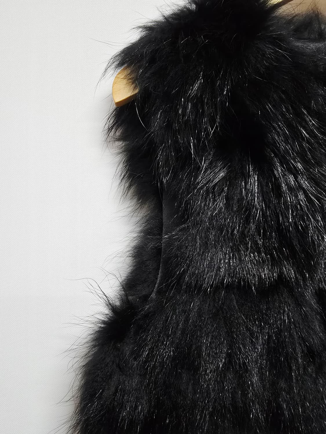 kenneth lady블랙 퍼 베스트 조끼 상품이미지4