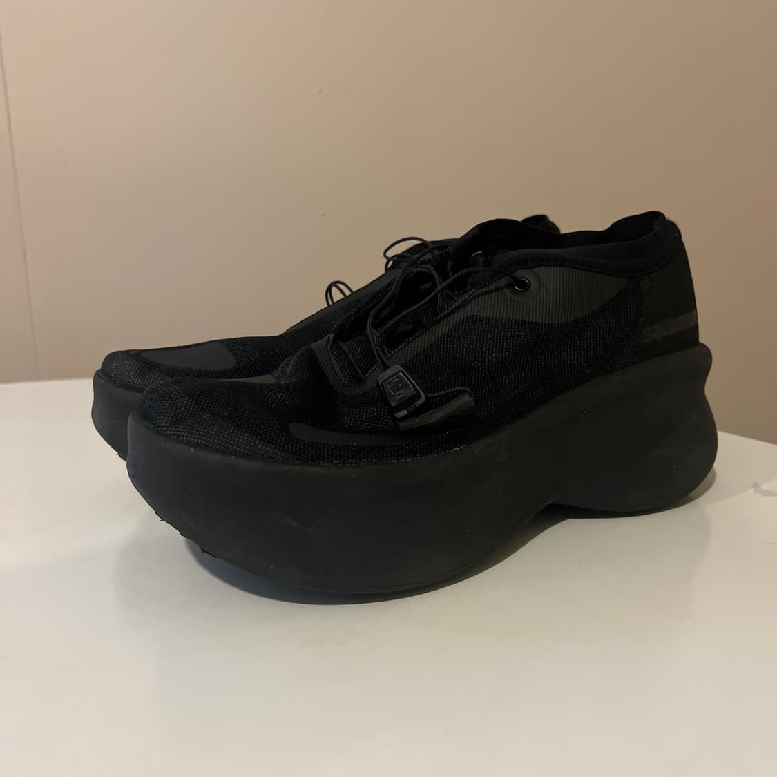 (w) 살로몬 x 꼼데가르송 센스 필 플랫폼 블랙 상품이미지1