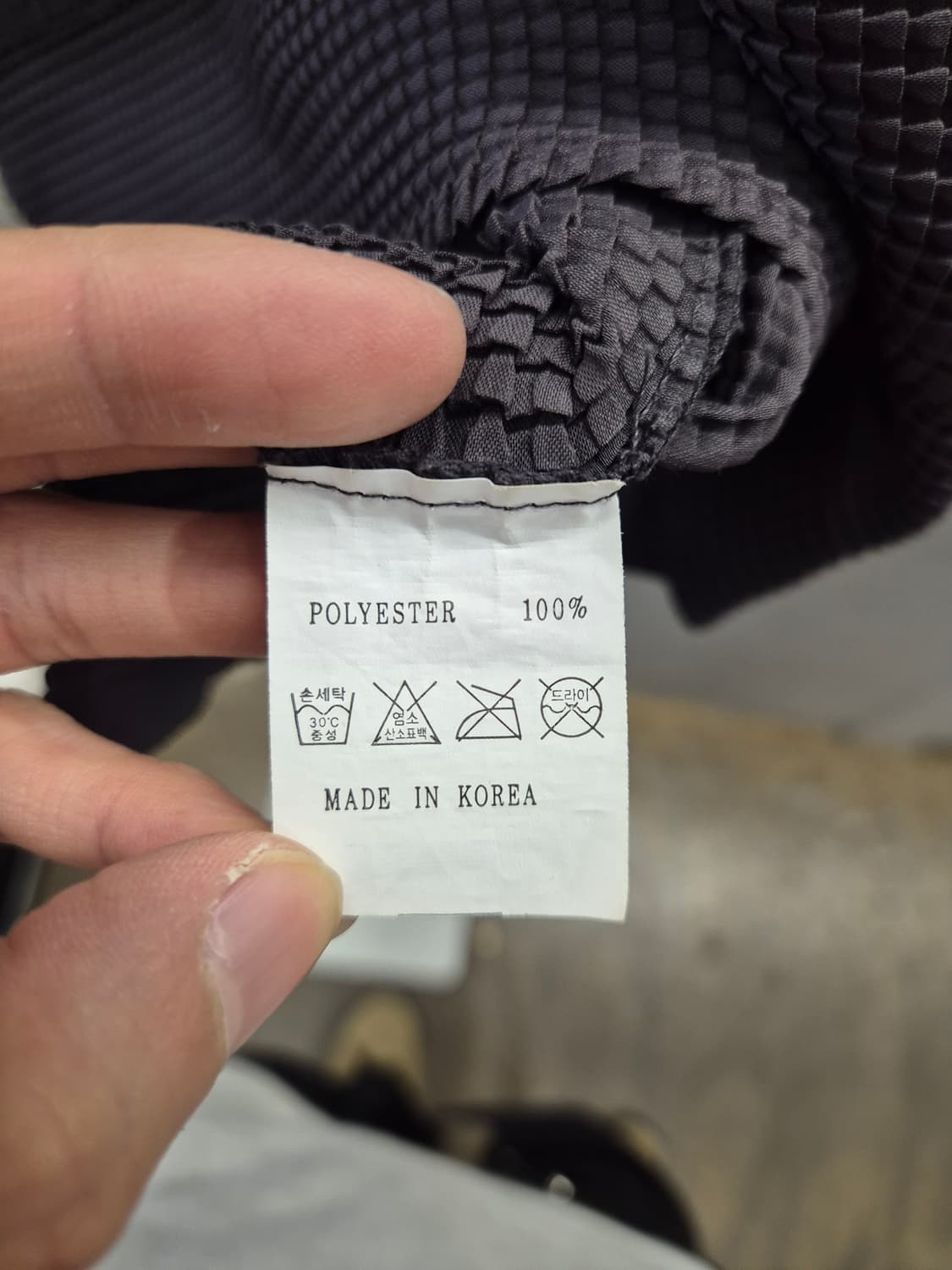 플리츠 7부 티셔츠 차콜 F 상품이미지5