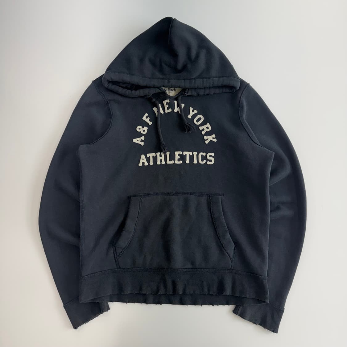 Abercrombie 아베크롬비 아치로고 네이비 후드티 상품이미지3