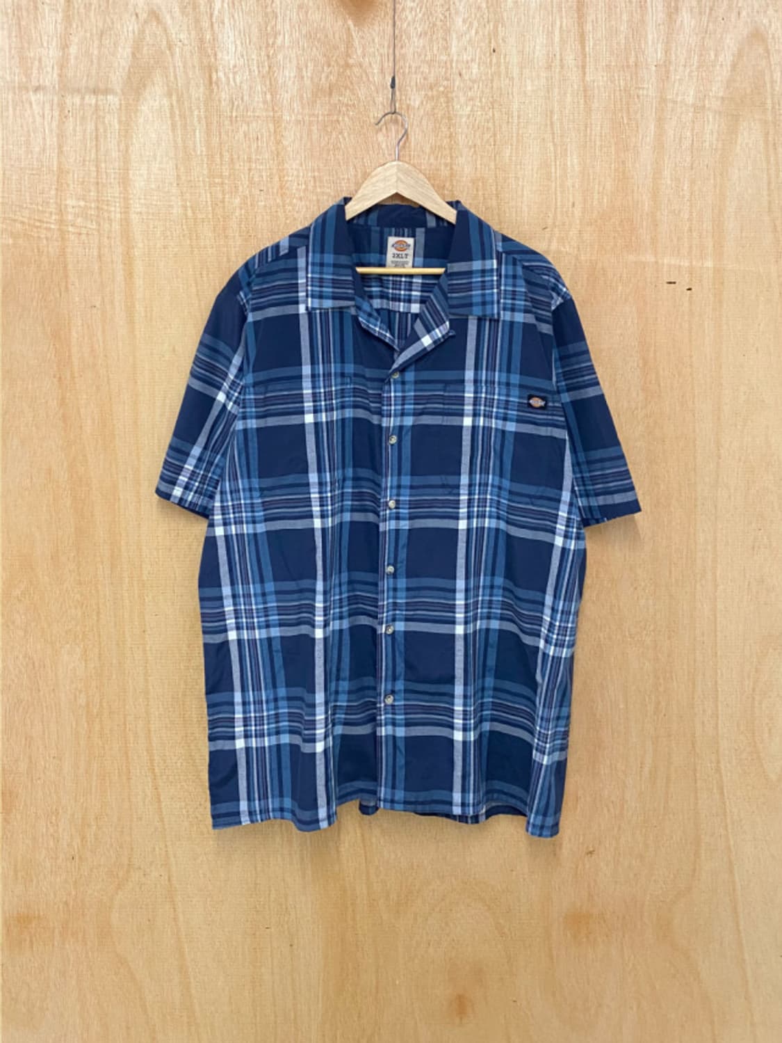 DICKIES madras check open collar shirts 상품이미지1