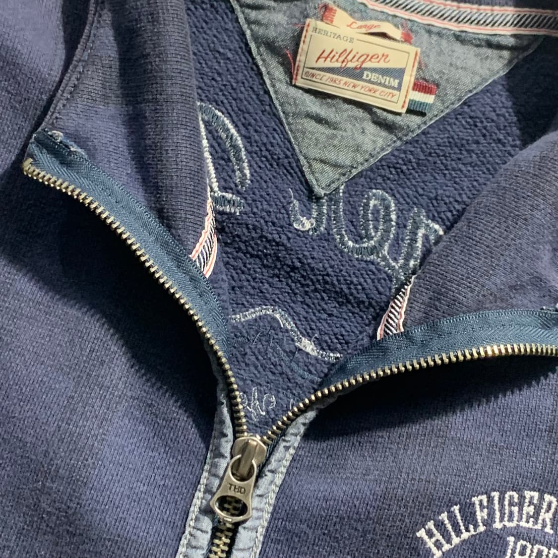 타미힐피거 체크 헤비 코튼 집업 상품이미지4