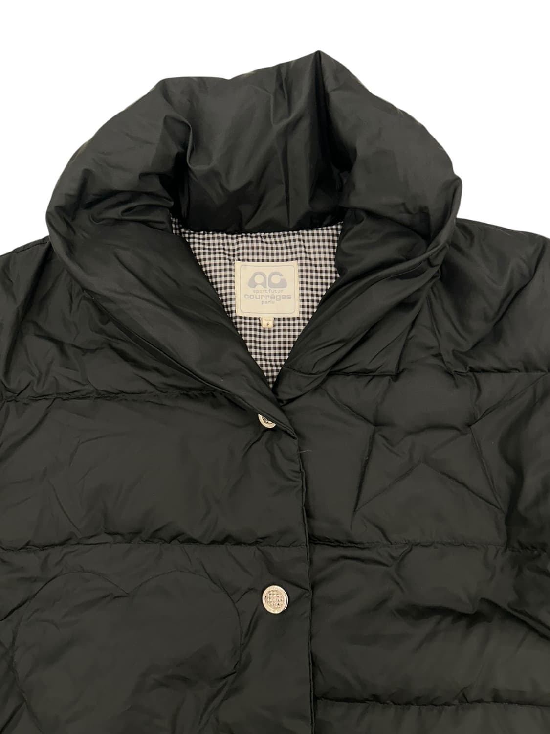 꾸레쥬 블랙 다운 패딩 상품이미지3