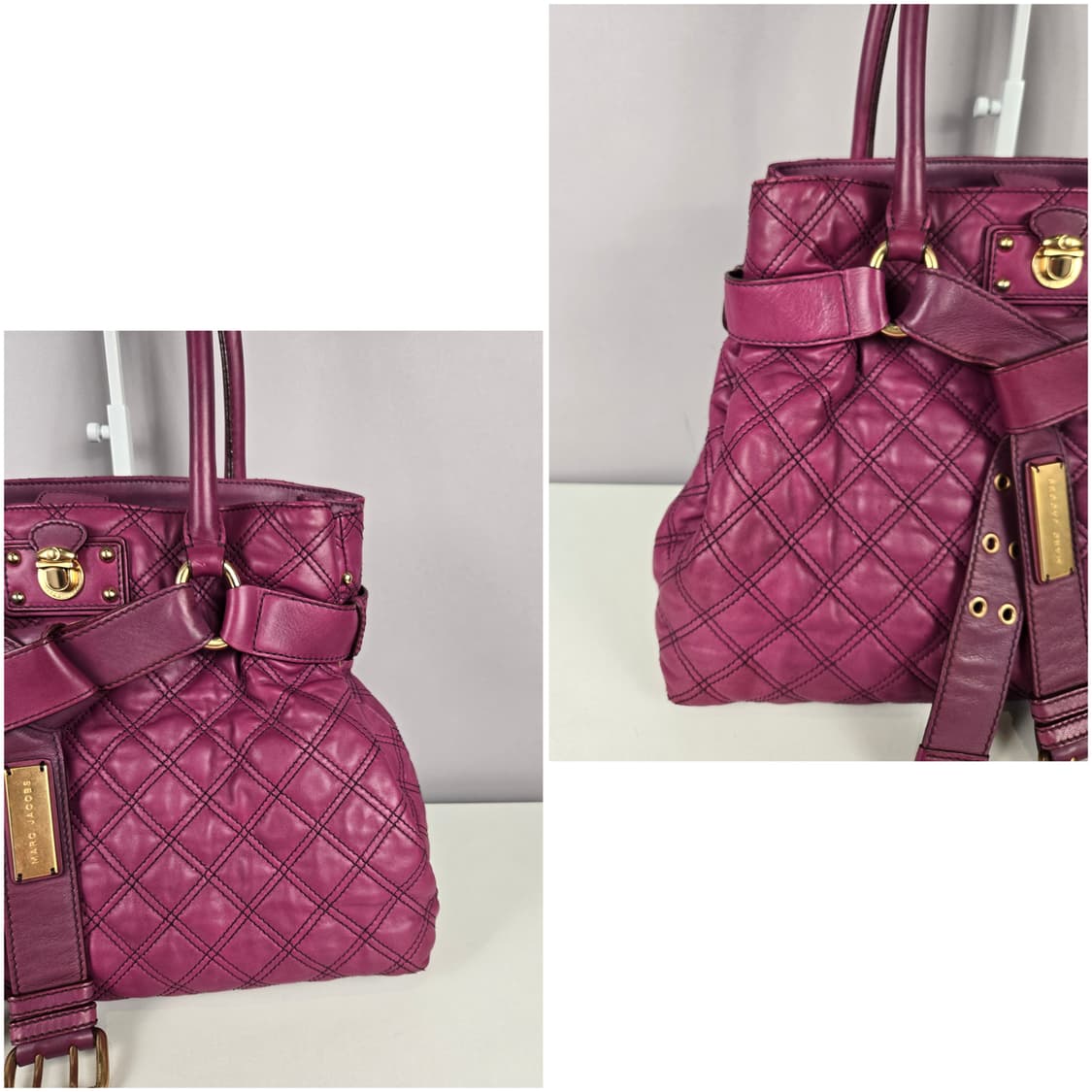 마크제이콥스 브루나 퀼팅 레더 램스킨 토트백 가방 정품 Bruna bag 상품이미지3