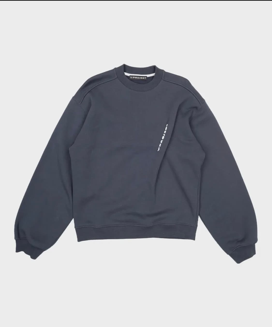 [M] Y/PROJECT 와이프로젝트 로고 스웻셔츠 네이비 상품이미지1