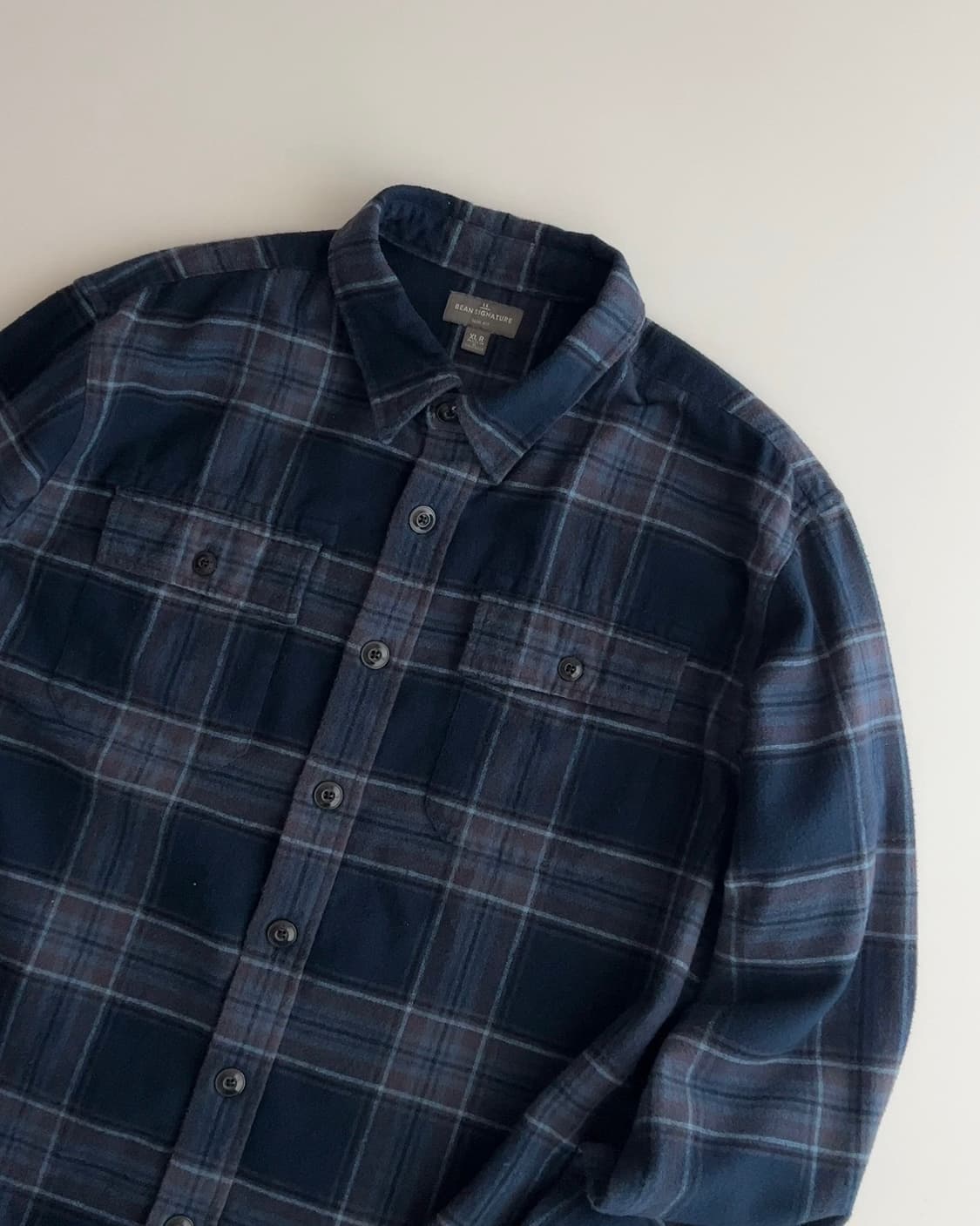 엘엘빈 투포켓 체크 플란넬 셔츠 XL 상품이미지4