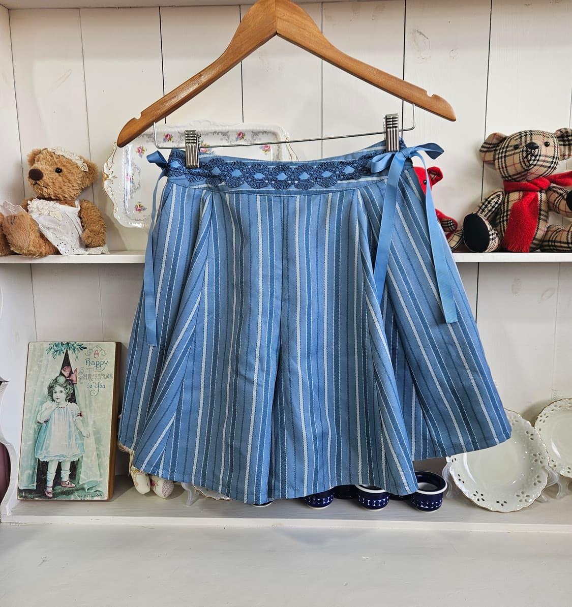 axes femme스트라이프 큐롯 스커트팬츠 상품이미지1