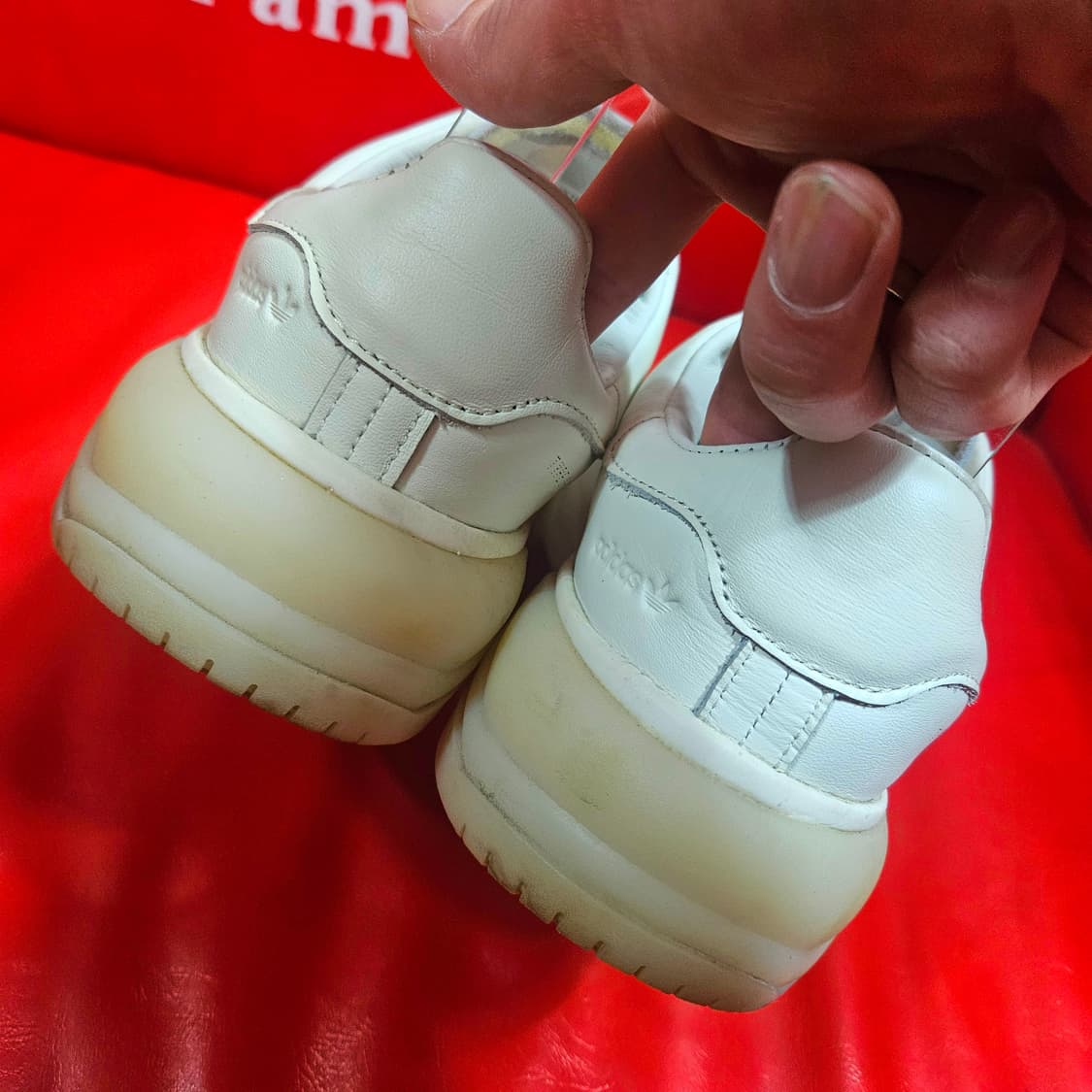 OAMC x 아디다스오리지널 TYPE-2L 오프화이트 가죽 스니커즈 상품이미지5