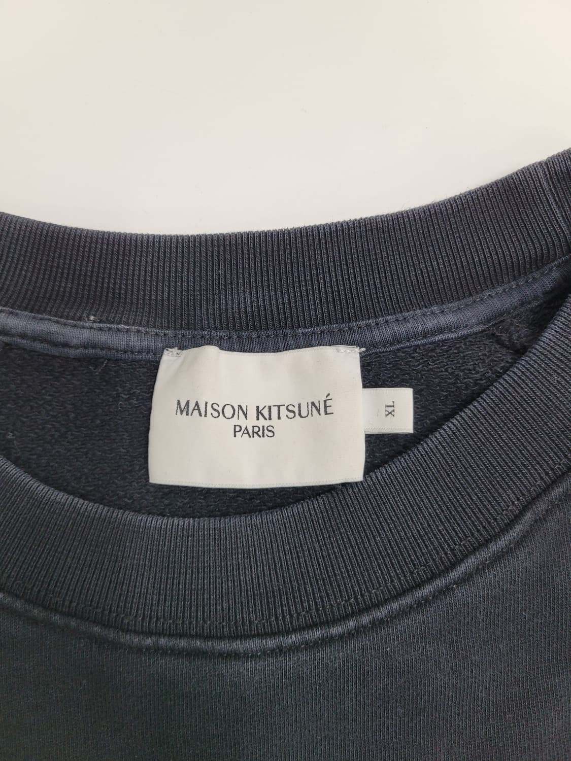 메종키츠네 트리컬러 폭스 패치 스웻셔츠 맨투맨 / 남 XL 블랙
 상품이미지8