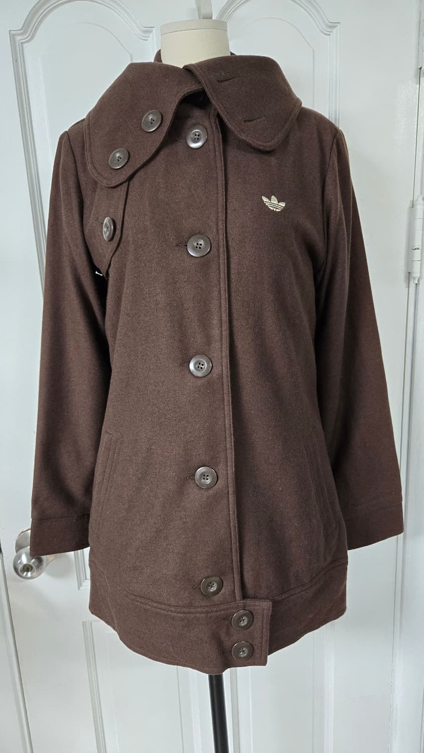 00s 아디다스 오리지널 브라운 울코트 상품이미지1