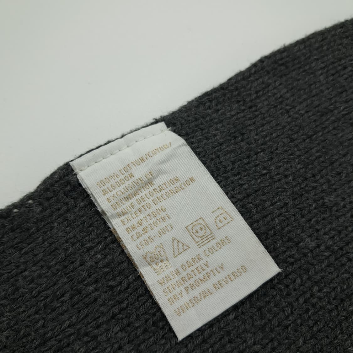 MX236 타미힐피거 그레이 노르딕 코튼 니트 목도리 머플러 상품이미지5