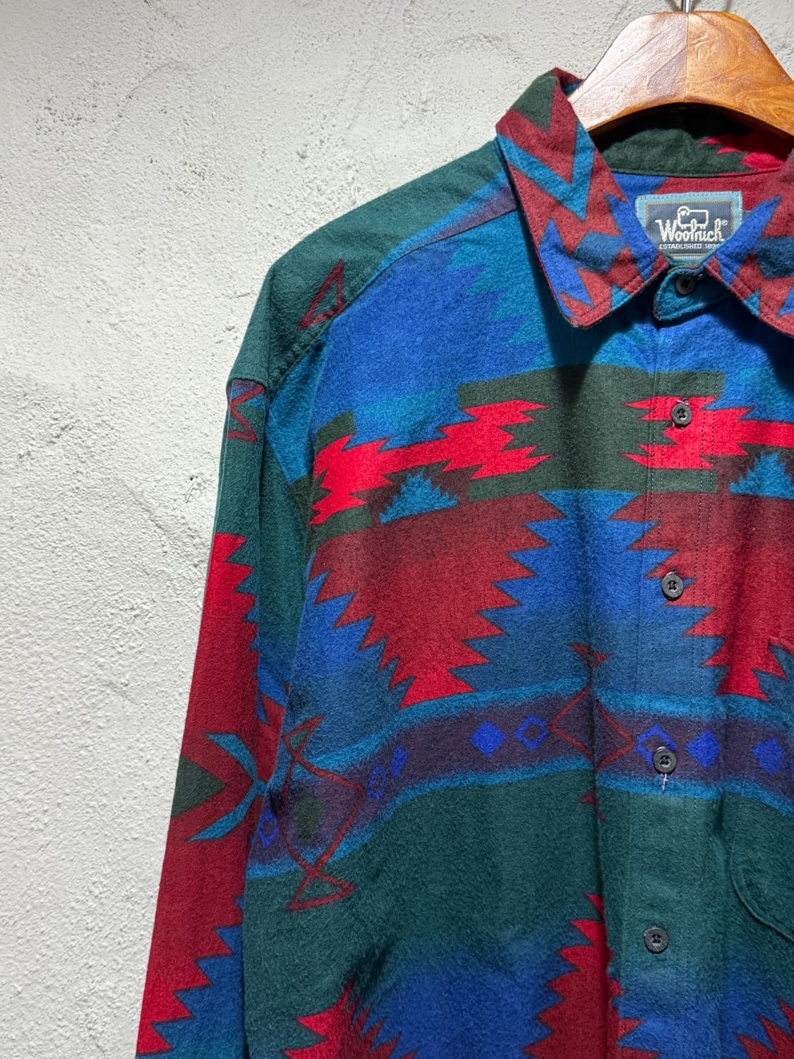 울리치 Woolrich 나바호 코튼 플란넬 셔츠 네이티브 아메리카 패턴 상품이미지5