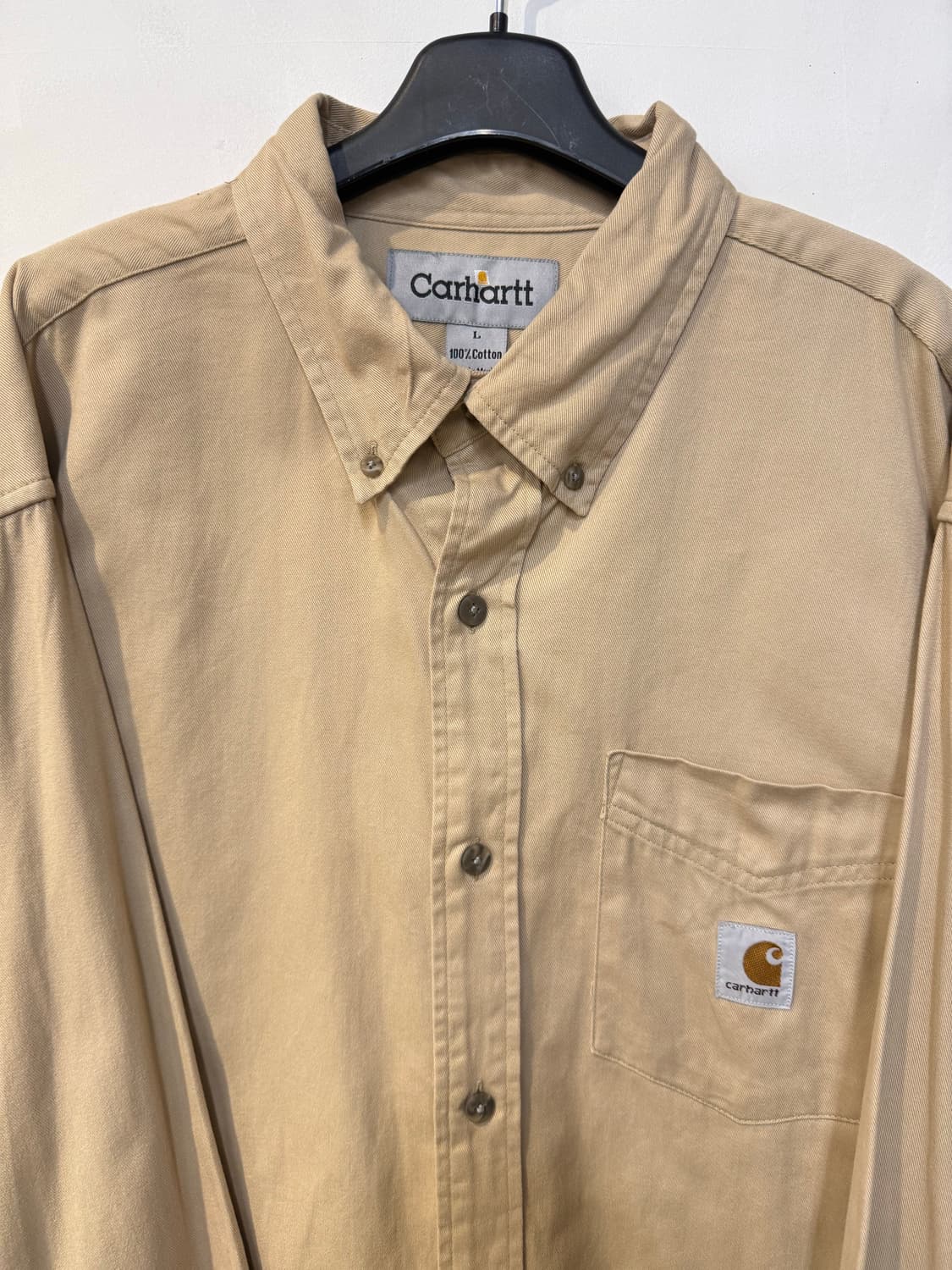 칼하트 베이지 긴팔셔츠 상품이미지2