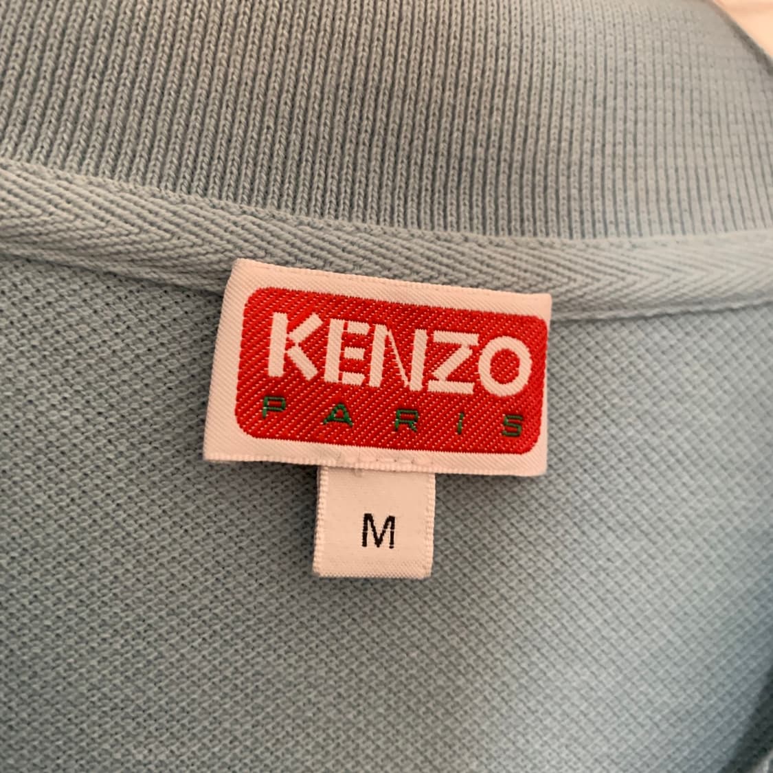 M KENZO 겐조 플라워 블루 PK 반팔 카라티 상품이미지5