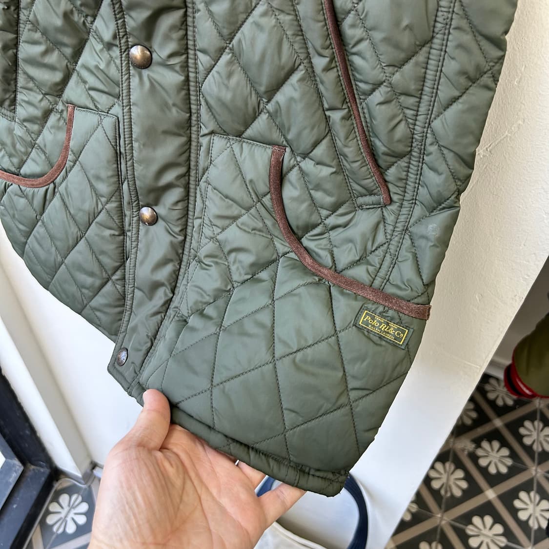 폴로 랄프로렌 카키 조끼 패딩 상품이미지4