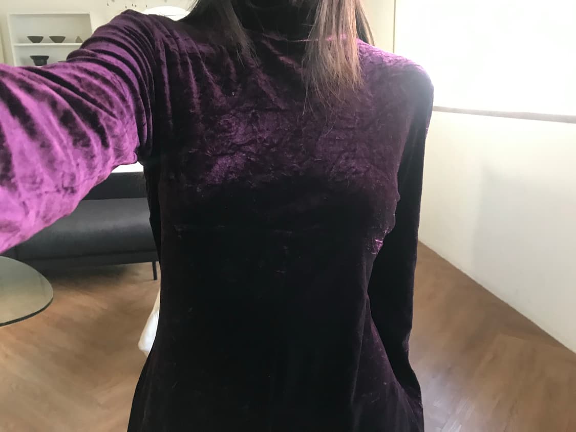 vintage velvet one-piece 상품이미지3