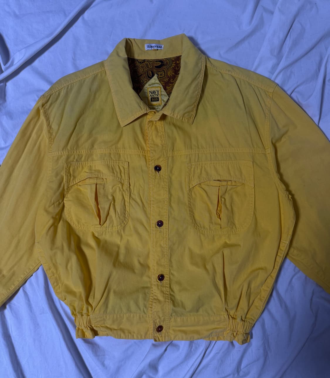 80s Boneville navy arctic 페이즐리 코튼 자켓 상품이미지5