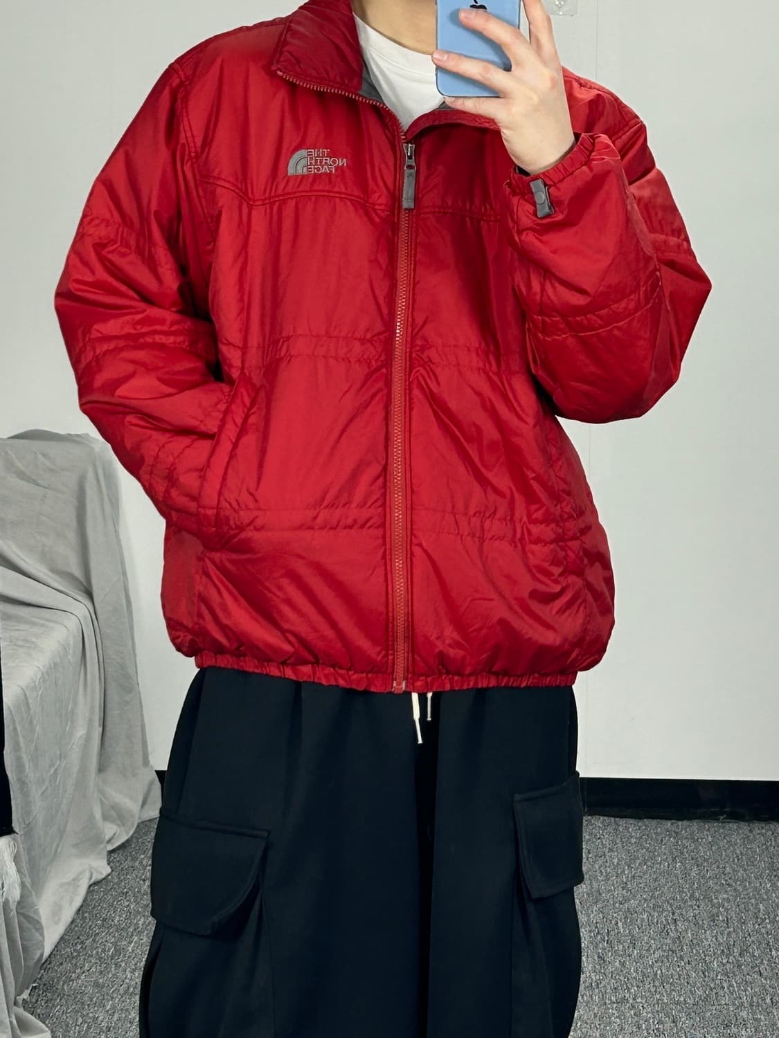 노스페이스 레드 경량패딩 L  상품이미지2