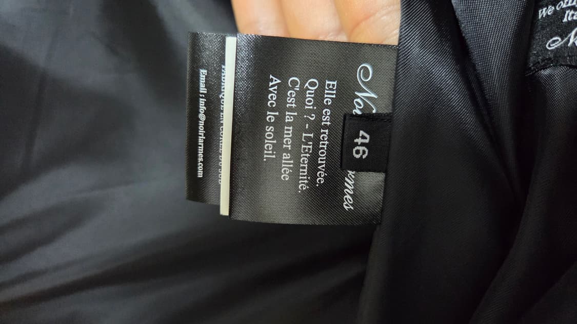 느와르 라르메스 싱글라이더 자켓 46 상품이미지4